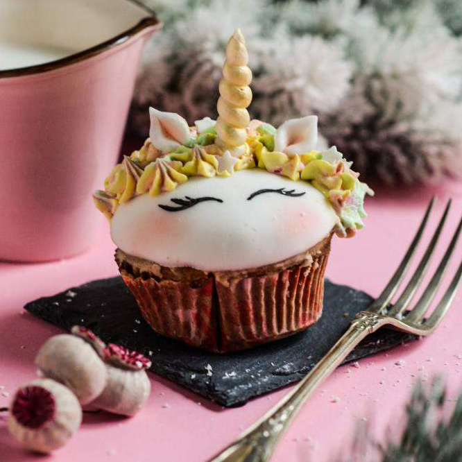 Unikornis cupcake