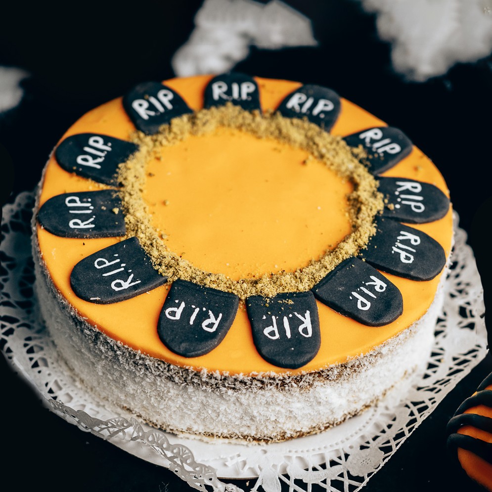 Vegán kókuszos sütőtök torta